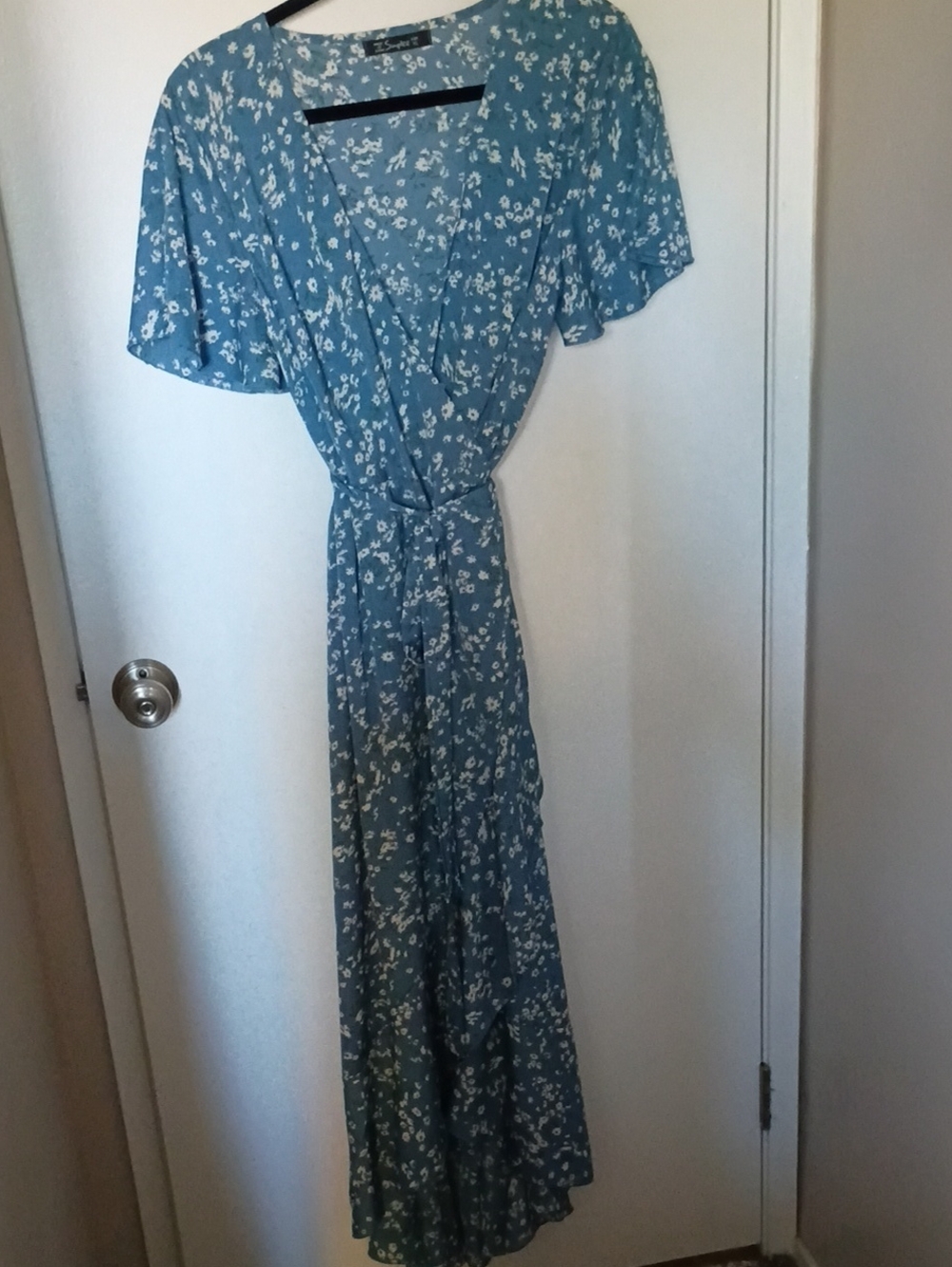 Feminine, Flattering Dress With Cascading Fuffle Wrap
